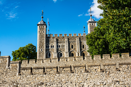 London,England,United Kingdom - August 24, 2022 : View of the Tower of London