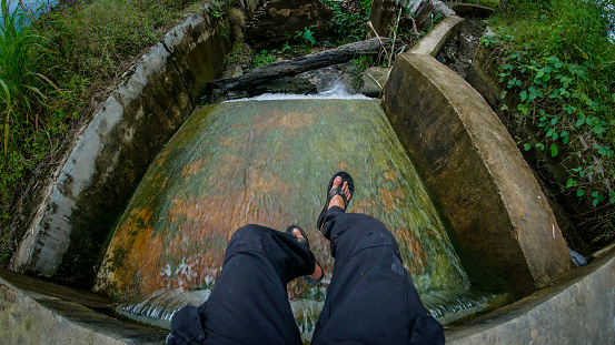 photo of a farm water ditch