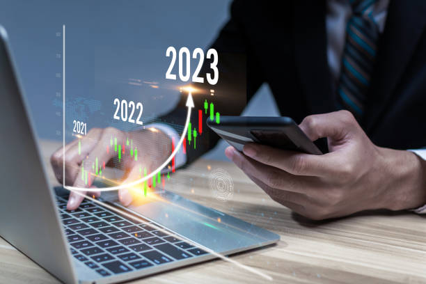 istock Business Strategy. business man hand using mobile phone working business financial with virtual graphic graph chart diagram, stock market, investment, digital technology, trading statistics concept 1431031514