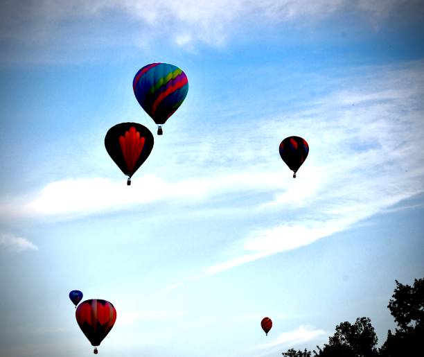 istock Multiple Colorful Hot Air Ballon’s Air Bound 1431031745