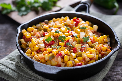 Homemade Corn Salsa with Lime and Jalapeno Pepper