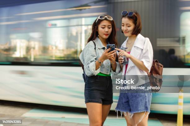 Take The Taipei Skytrain To Travel Independently In Tamsui Stock Photo - Download Image Now