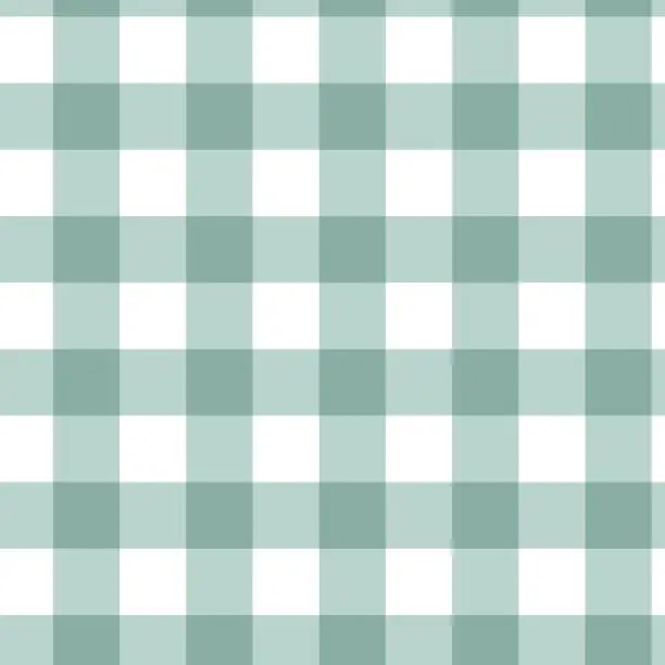 Vector illustration of Classic checkered seamless pattern. Geometric gingham background. Autumnal color. Vector illustration, flat design