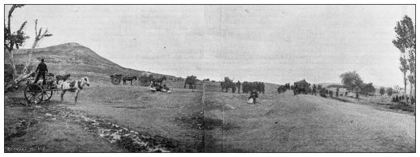 istock Antique image: Turkish-Greek War, Battle of Domokho, Ambulances 1431052681
