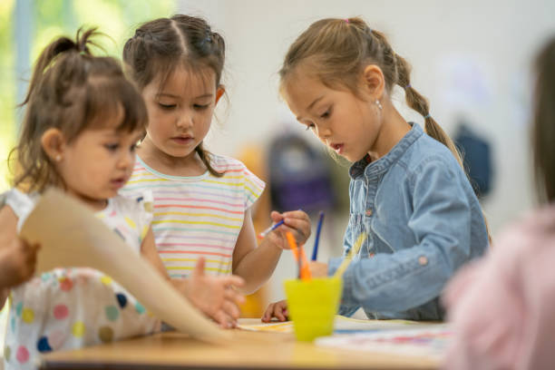 istock Painting Time at Daycare 1431057016