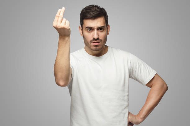 istock Italian man showing gesture that something is costy 1431059274