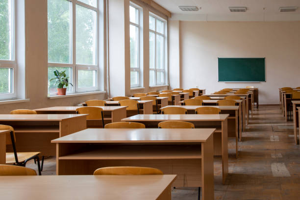 istock Detail Interior classroom with blackboard on the wall 1431062532
