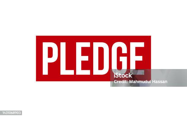 Pledge Sticker Transparent Pledge Rubber Stamp Seal Vector Stock Illustration - Download Image Now ...