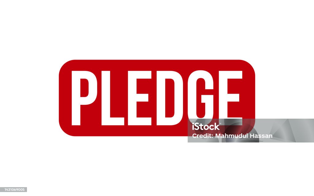 Pledge Progress Image Pledge Rubber Stamp Seal Vector Stock Illustration - Download Image Now ...