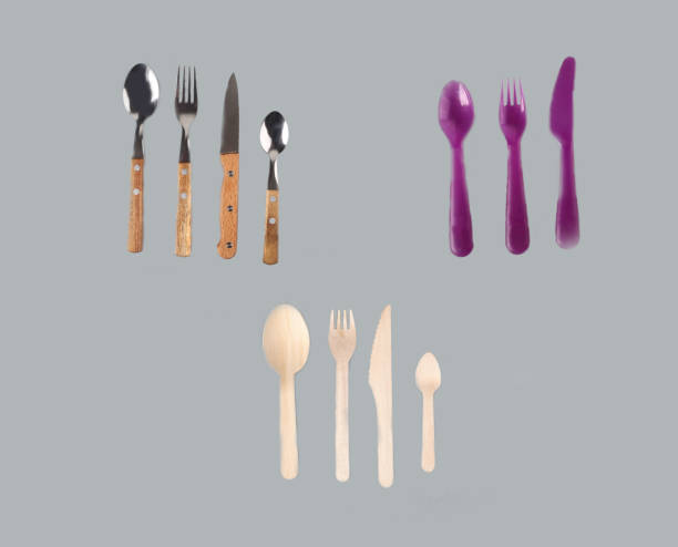 istock three sets of serving pieces isolated on gray background flat lay 1431069131