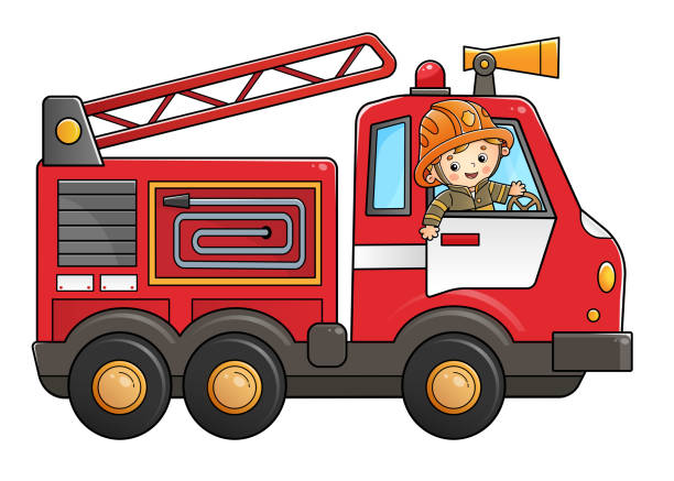 Kids Fire Truck Kids Fire Engine Brigade Tshirt Kids Fire Truck Kids Fire Engine Brigade Tshirt