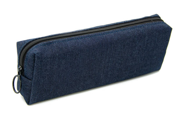 istock Long pencil pen case container isolated on the white background 1431074510
