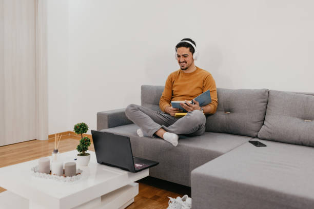 istock Listening to music makes me relaxed 1431085061
