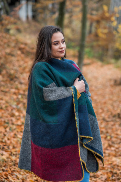istock The girl enjoys a walk in the forest 1431086861