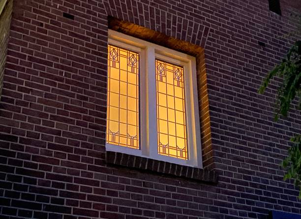 istock Stained glass outside in at dusk 1431087372