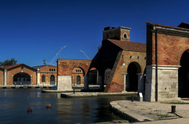 a portion of the Venetian Arsenal, a complex of armories, shipyards, and warehouses  on a site in Venice, Italy