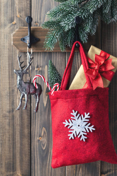 istock Hanging Christmas decor with various ornaments, decoration. 1431099593