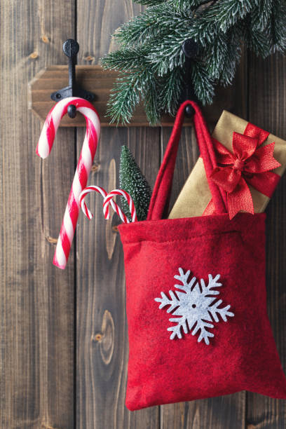 istock Hanging Christmas decor with various ornaments, decoration. 1431101509