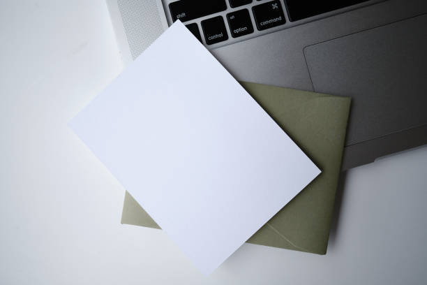istock Paper envelopes on a light background. New mail, write a message. Send and receive mail. Postal delivery service. Empty envelope, empty space. Communication with people, paperwork. Envelope close-up 1431103553