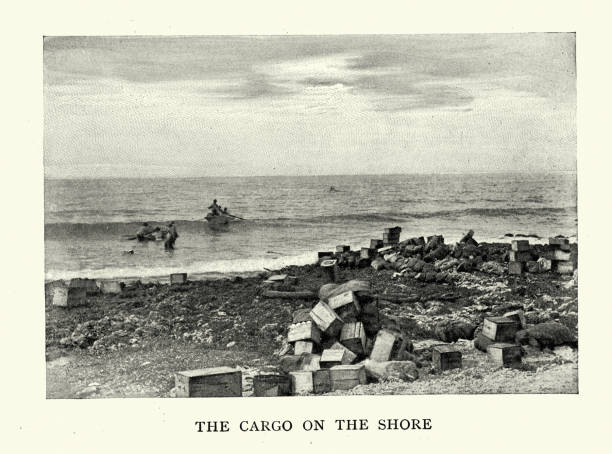 istock cargo on the shore after a supply drop during the Spanish–American War 1431106425