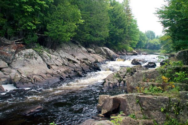 istock Beautiful Flowing River in New York Wilderness 1431109911