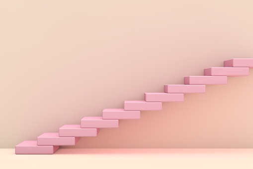 3D render stairs