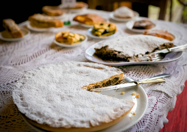Italian food market cake