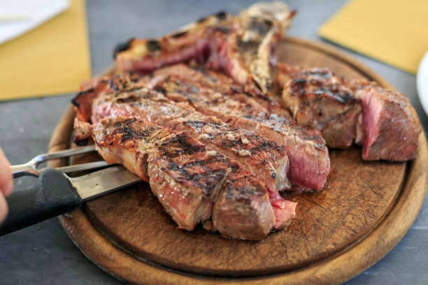 Italian food beefsteak Florentine style