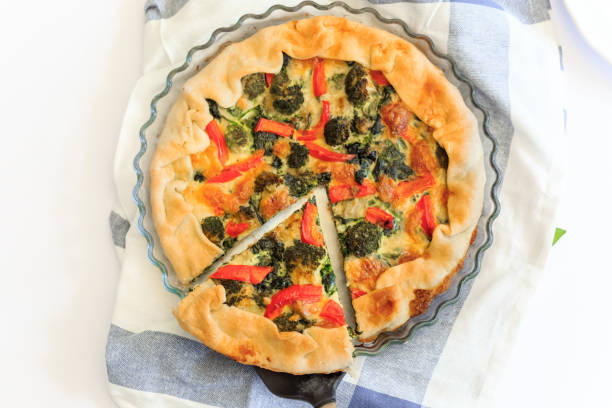 istock Bell pepper and broccoli pie Italian food 1431115260