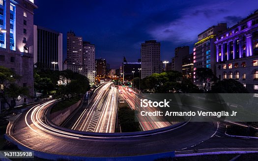 istock Night view of downtown Sao Paulo, Brazil 1431135938