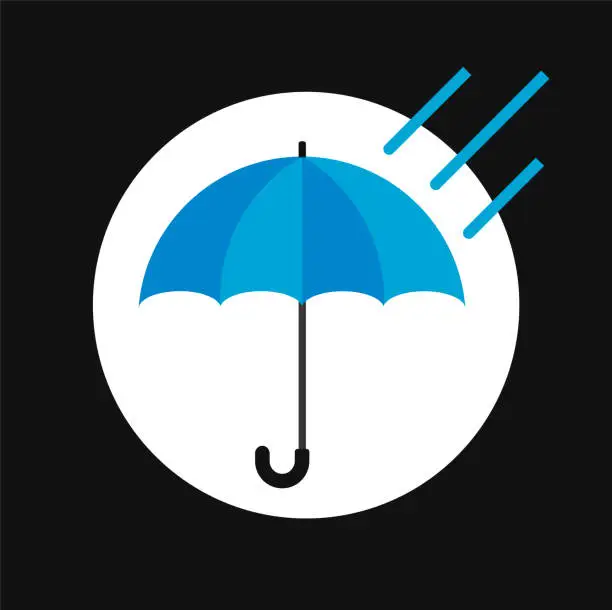 Vector illustration of Rain icon vector illustration