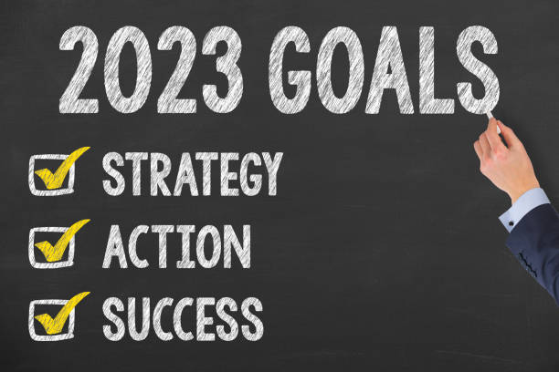 istock Human Hand Writing New Year 2023 Goals on Chalkboard Background 1431150167