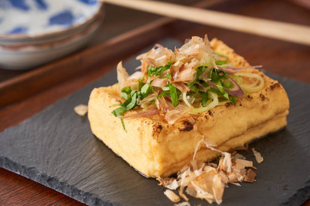 Japanese food : Grilled thick fried tofu