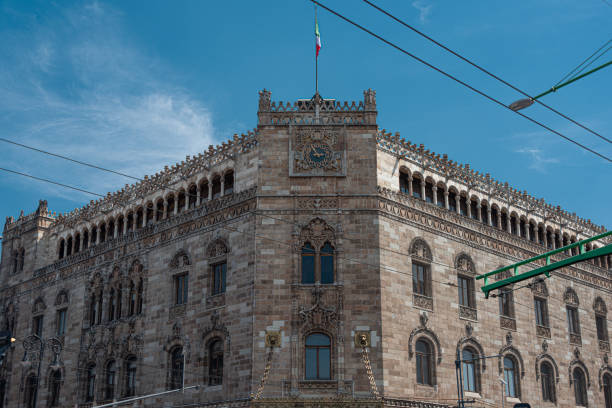 Ancient building of Postal Palace in Mexico City