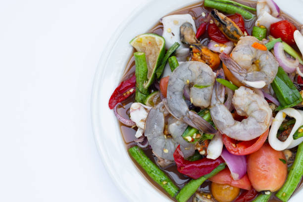 istock Thai spicy salad with seafood 1431199940