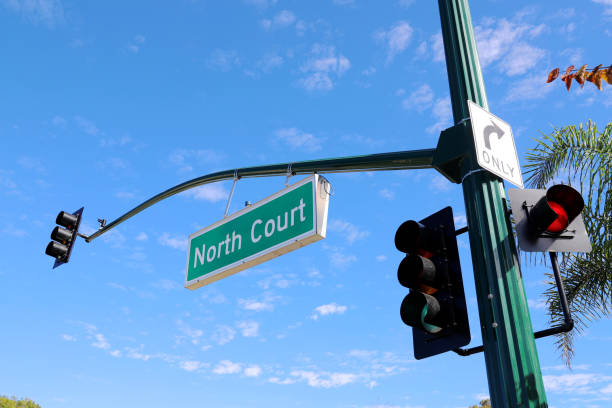 istock Road Sign at Encinitas, California 1431209050