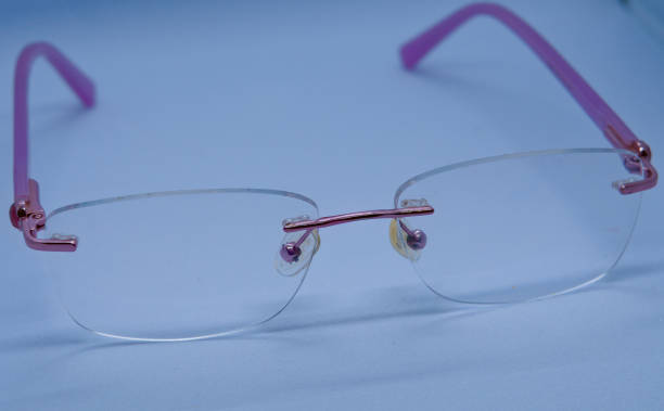 istock rimless glass spectacle transparent in nature lightweight 1431210267