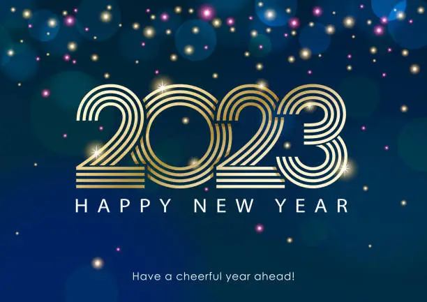 Vector illustration of 2023 New Year Celebrations