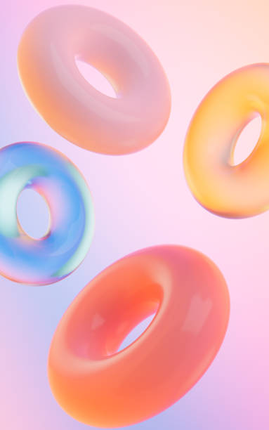 istock Abstract curves and geometric figure, 3d rendering. 1431212771