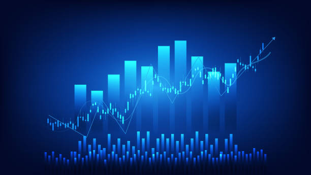istock finance and business background. bar chart and candlestick chart show stock market trading price 1431217518