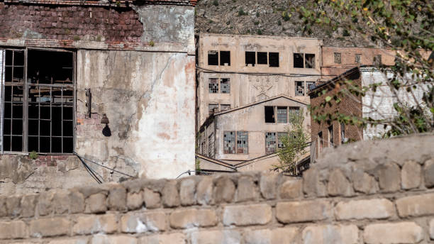 istock Old abandoned houses without windows in a mountain village 1431234105