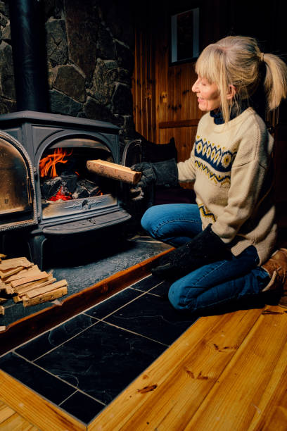 istock Wood burning stove 1431234120