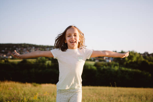 istock Girl running in the nature 1431244330