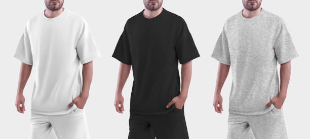 istock Isolated mockup of oversized men's t-shirt for design, print, pattern. 1431252380