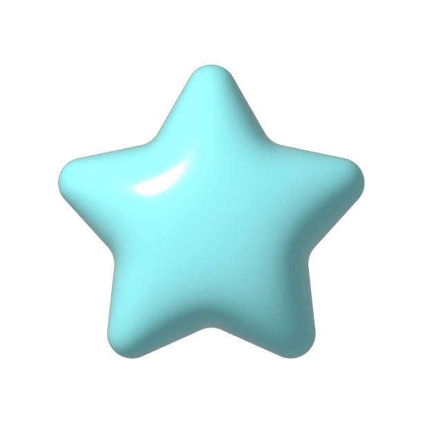 istock 3D blue star sparkle icon. Holiday element sparkles symbols. Magic shiny flash, bright firework. Realistic glossy plastic 3d render design illustration for social media or decoration. 1431252552