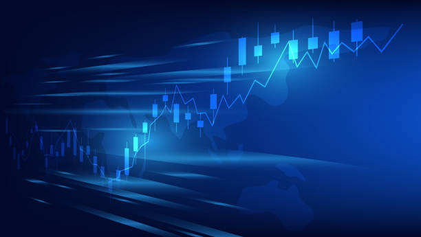 istock finance and business background. bar chart and candlestick chart show stock market trading price 1431255442