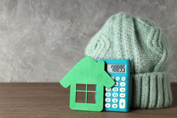 istock Concept of payment for heating, heating season, space for text 1431263793