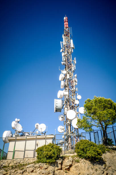 istock Low Angle View Of Communications Tower Against Blue Sky 1431277300
