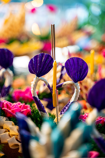Decoration during Loy Krathong Festival in Chiang Mai Thailand. High quality photo