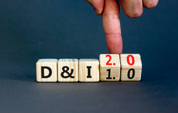 istock Diversity and inclusion 2.0 symbol. Businessman turns cubes and changes words Diversity and Inclusion 1.0 to 2.0. Beautiful grey background. Business Diversity and inclusion 2.0 concept. Copy space. 1431281595
